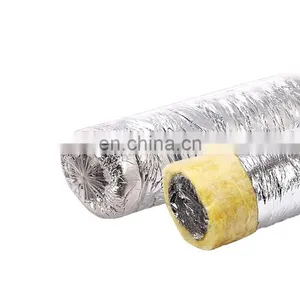 HVAC System Air Conditioning Aluminum Foil Fiberglass Insulated Flexible thumbnail-1