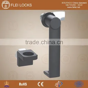 CE RoHS 2015 FEILEI MS868 China Factory Black Powder Zinc Alloy Cabinet L Handle Lock With Padlock Device thumbnail-1