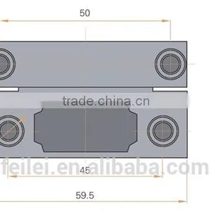 Zinc Alloy Removable Hinge With Matt Black and Mirror Plating. thumbnail-6