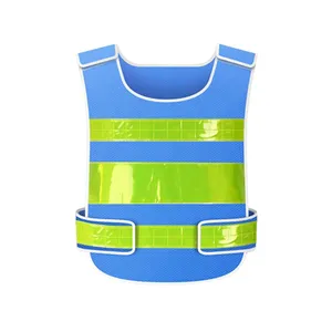 Wholesale Reflective Vests, Safety Work Clothes, Front and Rear Surround With Bright Reflective Strips thumbnail-3