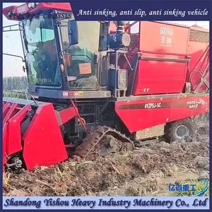 Corn Harvester Installed With Track Chassis for Normal Harvesting on Muddy Ground thumbnail-4