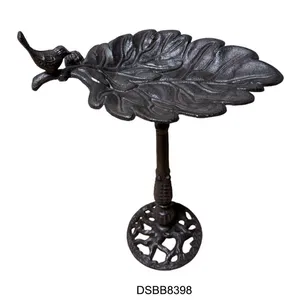 Cast Iron Standing Rustic Parakeet Bird Bath Antique Modern Garden Bird Baths thumbnail-1