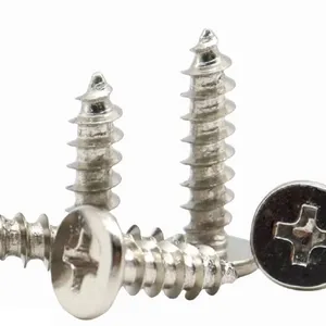 Pan Head Screw Wood Cross Self-Tapping Screw Phillips Full Thread Stainless Steel Self Tapping Screws for Metal thumbnail-1