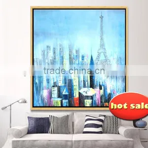 Manufacturer Paint Boy Brand Hand-painted Canvas Abstract City Landscape Oil Painting Yb-130 Quality Choice thumbnail-1