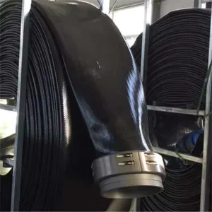 Oil and Gas Develop Use Large Diameter High Pressure Polyurethanes TPU Layflat Hose Discharge Water Hose thumbnail-3