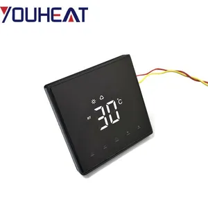 Fashionable Design Intelligent Touch Screen Adjustable Temperature Control Smart Thermostat for Floor Heating thumbnail-1