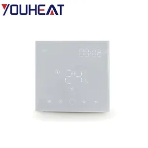 220V Modern Design Hotel Floor Heating Thermostat Easy Install Adjustable Thermostat for Hotel Floor Heating System thumbnail-2