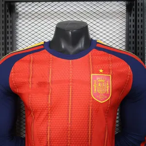 2026 Season Spain Home Jersey Men’s Short-Sleeve Soccer Shirt for World Cup in the USA, Canada, and Mexico, Yamaar National Team thumbnail-4
