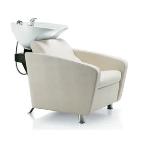 Factory Direct Sale for Hair Salon Salon Wash Basin and Chair With Head Spa Shampoo Bed and Multifunction Massage Shampoo Chair thumbnail-1