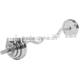 35Kg Chrome Curve Barbell Set thumbnail-1