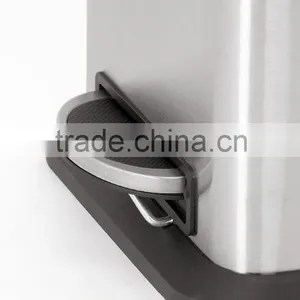 Stainless Steel Square Slow Close Pedal Bin Garbage Bin Step Bin Trash Cans Waste Bin thumbnail-3