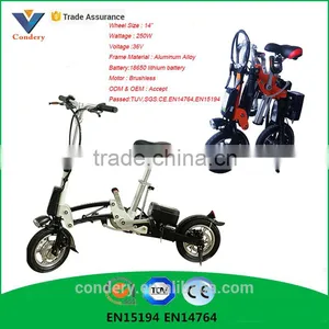 12 Inch Electric Bike 250W Electric Bicycle Folding Electric Bike EN15194 EN14764 Accept OEM thumbnail-4