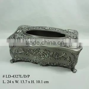 Metal Rectangle Rose Tissue Box (LD-4327L/D/P) thumbnail-1