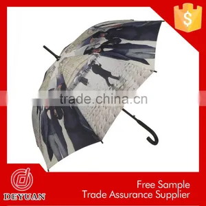 Latest Fashion Dresses Easy Open Classical Straight Umbrella thumbnail-6