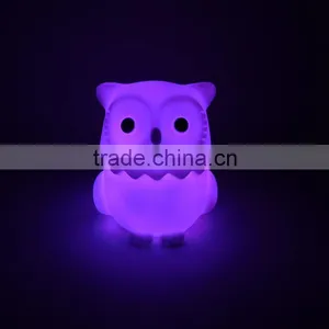 2015 New Design Small Size New Design Vynil Owl Anime Figure Led Light Toys thumbnail-1