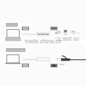 Stable USB C Wifi 3.0 Adapter Hub Cable for Mackbook Android Ethernet thumbnail-6