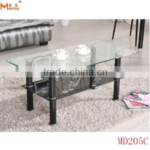 Modern Dining Room Black Glass Dining Table thumbnail-2