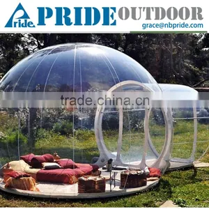 Outdoor Single Tunnel Inflatable Beach Tent Round Inflatable Transparent Tent House Spherical Inflatable Camping Tent thumbnail-1