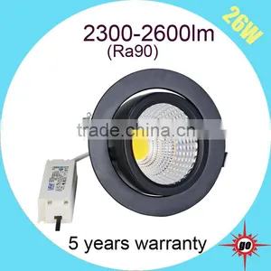 Ajustble Led Lights, 26w Rotatable Led Commercial Gimbal Downlight thumbnail-6