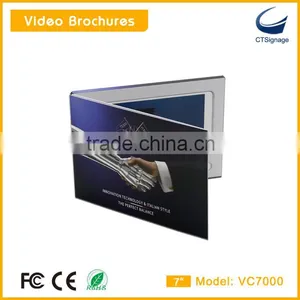 7 Inch Tft Lcd Screen Sexy Video Greeting Cards Invitation Cards Video Wedding Cards Vc7000 thumbnail-2