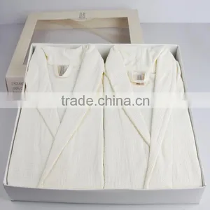 High Quality Cotton Bathrobe Waffle Cotton Bathrobe thumbnail-4