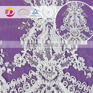 New Product Cheap Embriodered Guipure Lace Tricot Underwear Fabric Garment Accessories Machine thumbnail-4