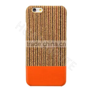 Stylish Natural Real Wood Flip Leather Case For IPhone6/6S thumbnail-2