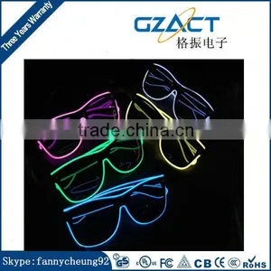 Factory Wholesale Led Flashing Light Glasses Shutter Party el Glasses for Christmas Halloween Decoration thumbnail-4