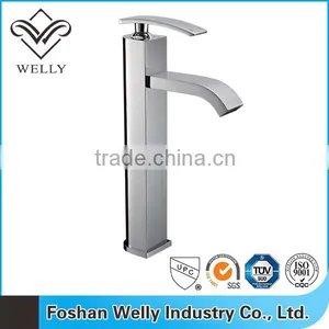 High Quality Brass Single Handle Hotel Tall Basin Mixer thumbnail-1
