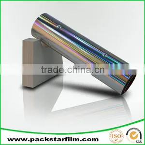 Accept Custom Order Clear Metallized Transfer Bopp Holographic Vinyl Film thumbnail-4