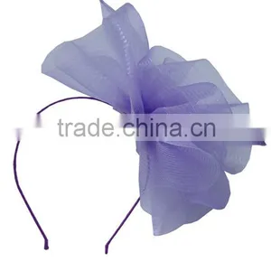 Sinamay Fascinator Hat For Women Wedding Party Church Handmade Linen Formal Hat thumbnail-6