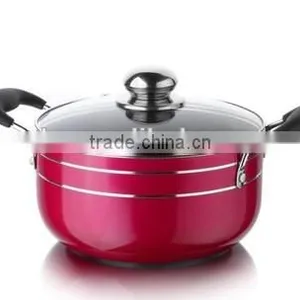 Cheap Price Aluminum Non-stick Red Casserole thumbnail-1