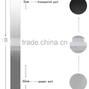 Decorative PET White Perpendicular Stripe Gradation Window Film Similar to 3M Window Film thumbnail-4