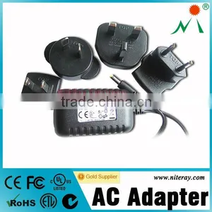 Interchangeable Plug Power Adapter Input 100~240v ac 50/60hz DC12V-30V thumbnail-1