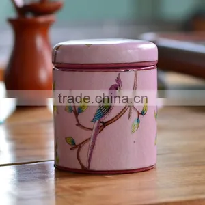 Delicate Design Handpainted Porcelain Tea Caddy thumbnail-4