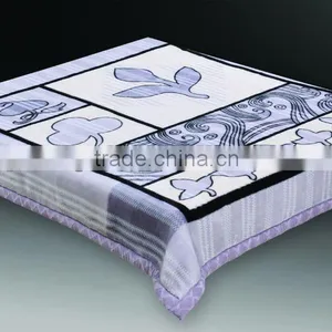 100% Polyester Super Soft Printed Double Mink Blanket thumbnail-1