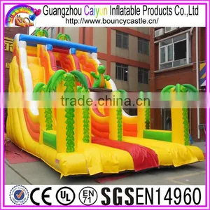 Colourful Design Inflatable Dry Slide With Trees thumbnail-6