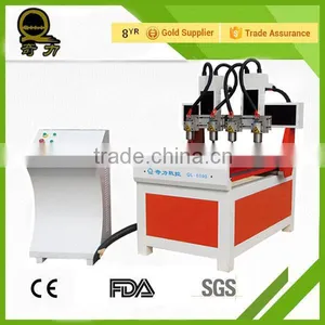 QL-6090 China Jinan Supplier Ball Screw Drive Hobby Multi-head Mini Cnc Router Sale thumbnail-1
