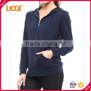 Ladies Winter Women Fitness Zip-up Hoodie Jacket thumbnail-5