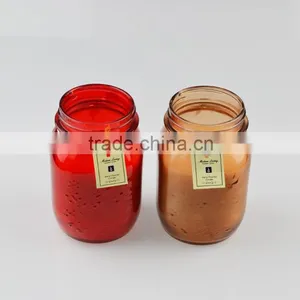 Decorative Scented Glass Candle Jar With Lids thumbnail-1