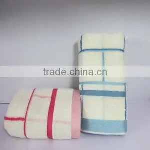 Pure Cotton Weak Twist Yarn Dyed Ribbons Soft Face Towel thumbnail-2