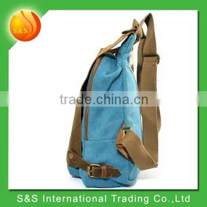 2016 Unisex Retro Classic Canvas Crazy-horse Daily Backpack thumbnail-3