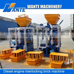 Manual Cement Compressed QT4-24 Semi Automatic Concrete Block Making Machine Price in India thumbnail-3