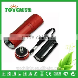 Mini Torch Light 9 Led Flashlight by 3*AAA Battery 9 Led Gift Flashlight thumbnail-1