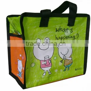 Zipped Shopping Bag/Reusable Shopping Bag With Zipper/Travelling Bag thumbnail-1