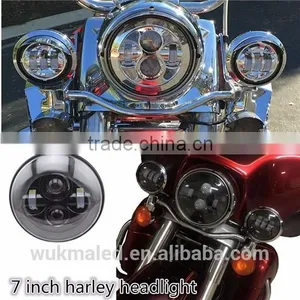 New Harley Headlamp 7inch H13 H4 Hi/low Round Led Motorcycle Headlight For Harley thumbnail-1