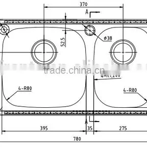 Model 29114 Topmount Stainless Steel Kitchen Basin thumbnail-2