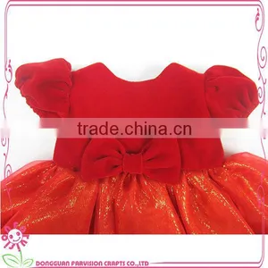 OEM 18 Inch Red Girl Doll Dress With Bowknot thumbnail-2