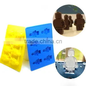 Silicone Minifigure Sweet Candy Tray Bricks Figures Ice Cube Mold Silicon Chocolate Mould thumbnail-2