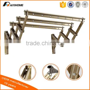 Expandable Aluminium Clothes Hanging Drying Rack, Laundry Hanger Collapsible Wall Mount thumbnail-1